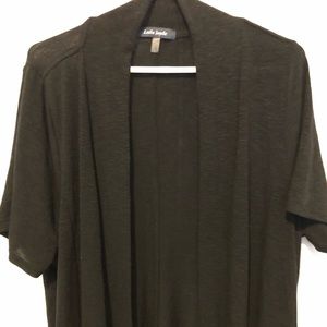 Black Short-Sleeve Cardigan Laila Jayde 2X SFix